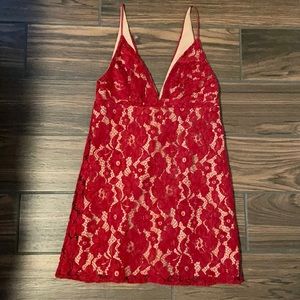 NWOT Free people red lace dress